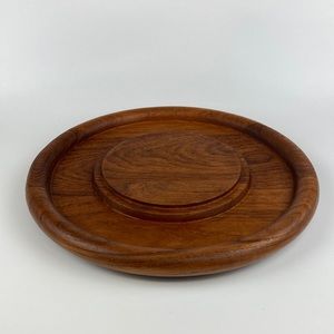 Genuine Goodwood Teak Cheese Tray 12” No Dome